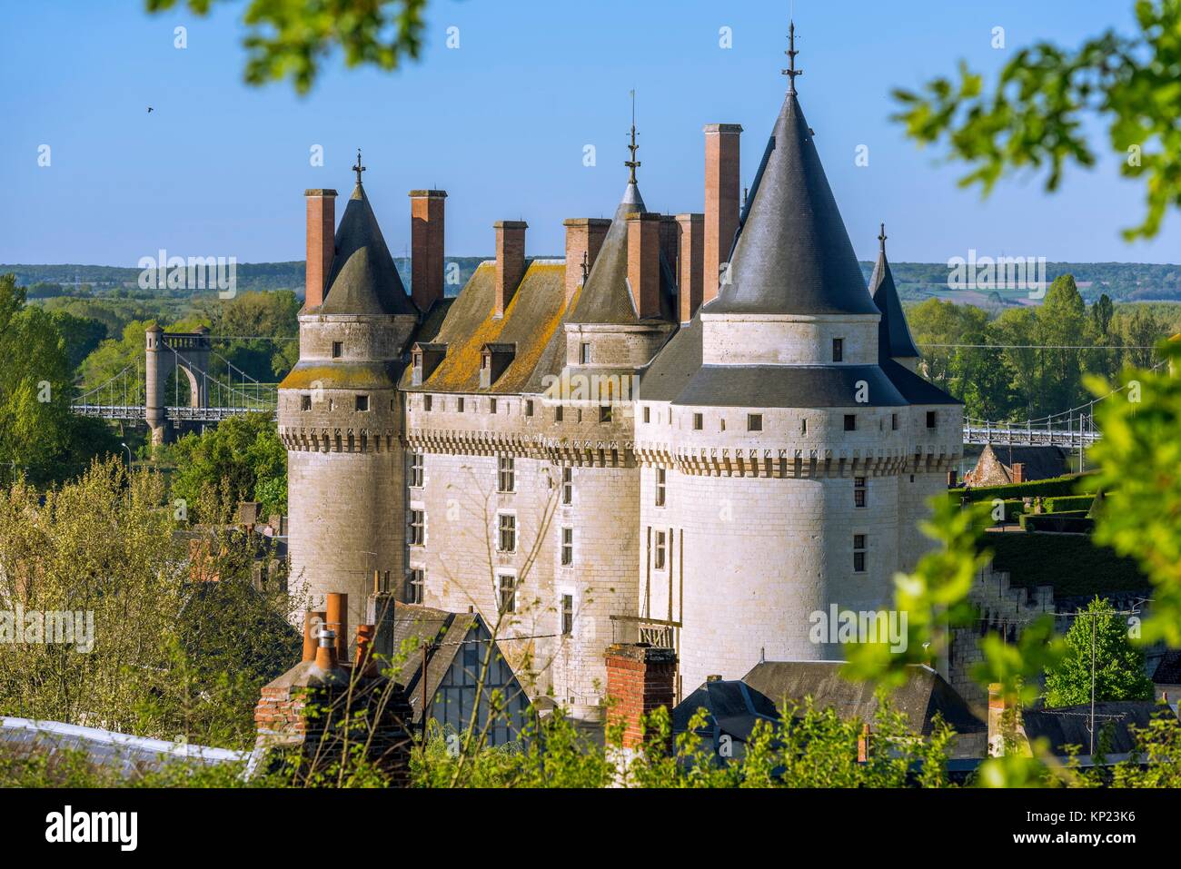 Le Château de Langeais, Indre-et-Loire, région Centre, vallée de la Loire,  France, Europe Photo Stock - Alamy