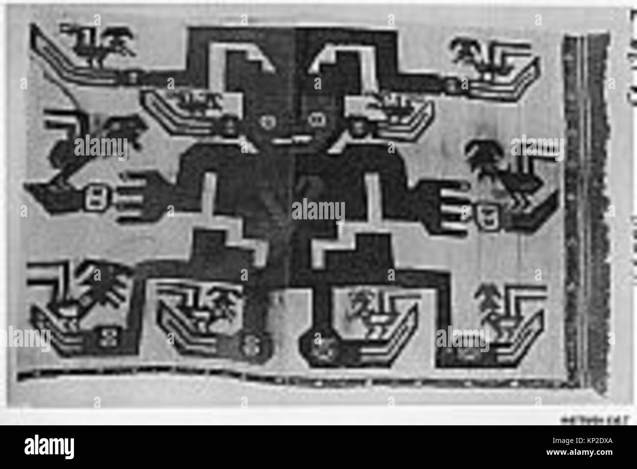 Photographie historique d'une œuvre d'art suspendue montrant la suspension, la composition visuelle et les matériaux. Banque D'Images