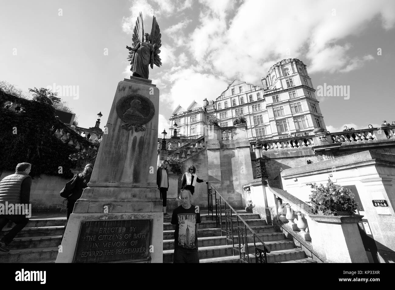 Statue d'un Ange Ville de Bath Spa Banque D'Images