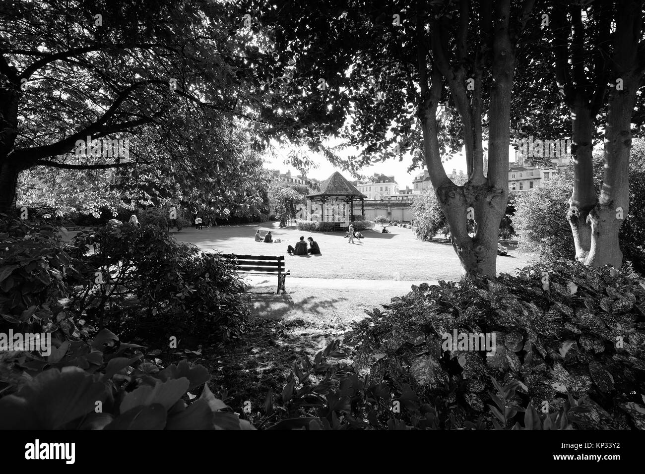 Zone de stationnement de la ville de Bath Spa Banque D'Images