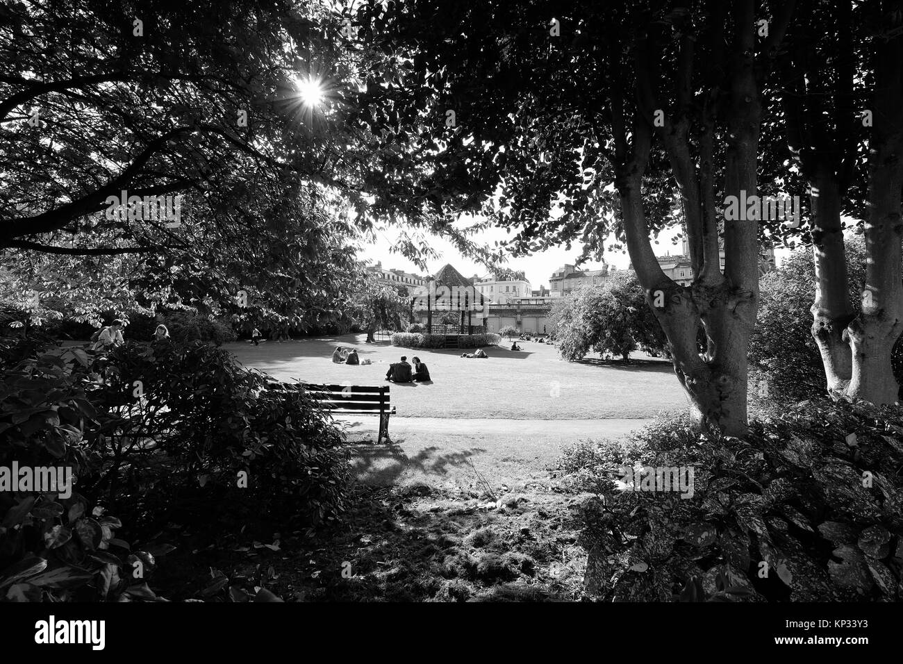 Zone de stationnement de la ville de Bath Spa Banque D'Images