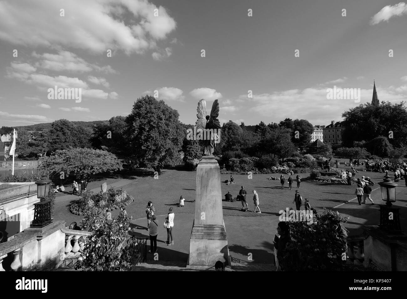 Statue d'un Ange Ville de Bath Spa Banque D'Images