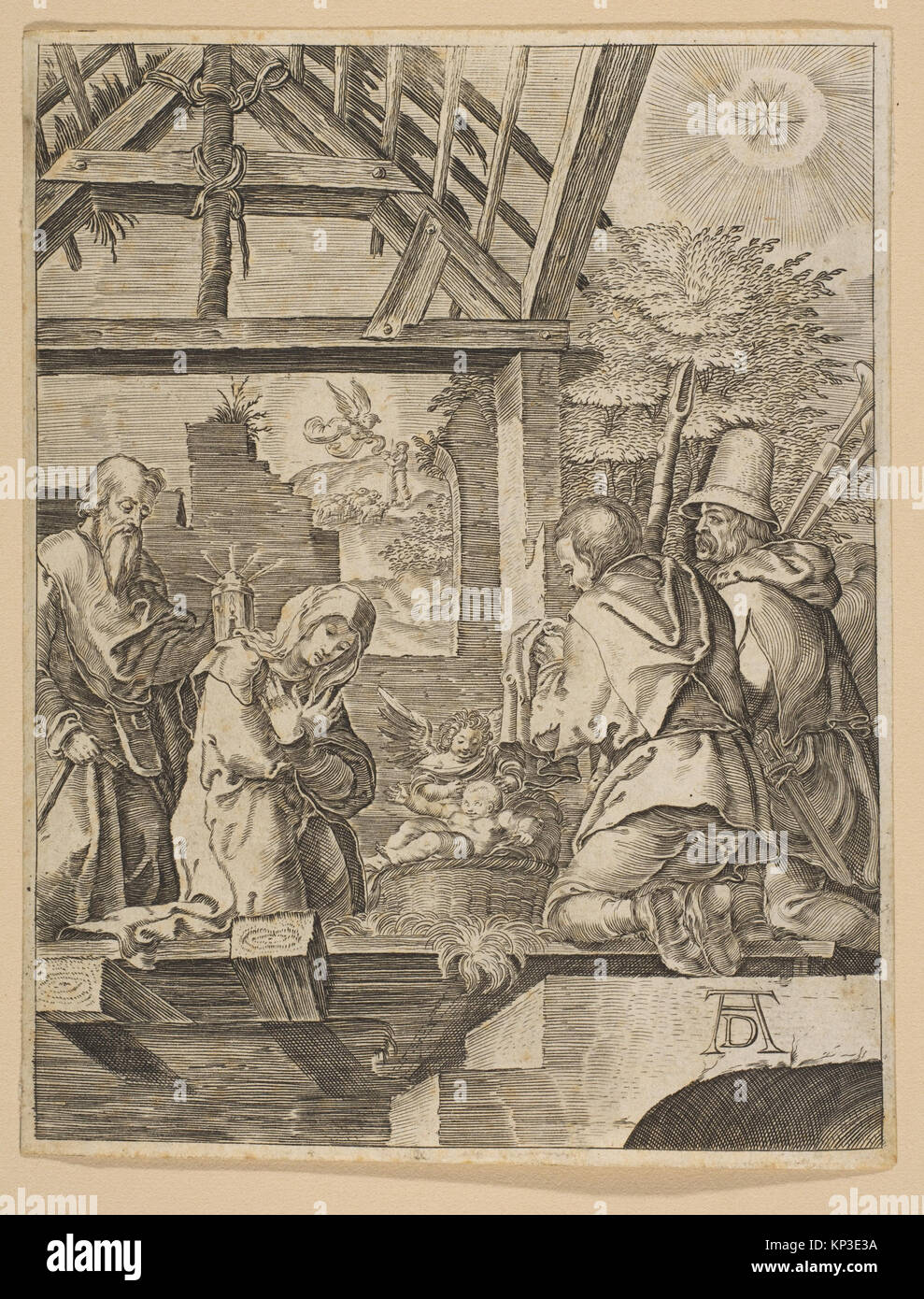 Gravures du XVIIe siècle montrant des scènes de la petite passion, mettant l'accent sur le récit et les détails de la figure. Banque D'Images
