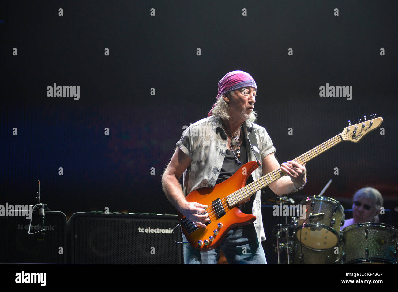 Sao Paulo, Brésil. 13 Décembre, 2017. Groupe britannique Deep Purple pendant un spectacle au Festival de Rock solide tenue à Allianz Park à São Paulo à la nuit de mercredi, 13. (PHOTO : LEVI BIANCO/BRÉSIL PHOTO PRESSE) Credit : Brésil Photo Presse/Alamy Live News Banque D'Images