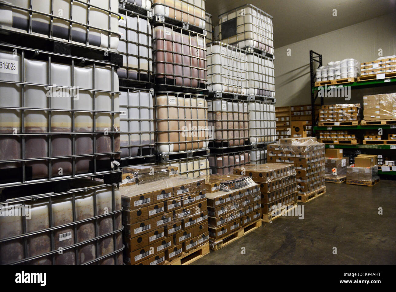 La production de miel de Manuka de Nouvelle Zélande. Banque D'Images