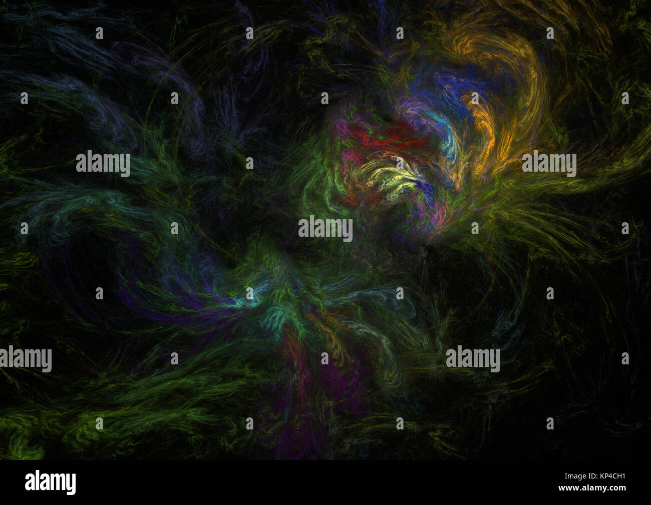 Fractale de la flamme, image générée numériquement Banque D'Images