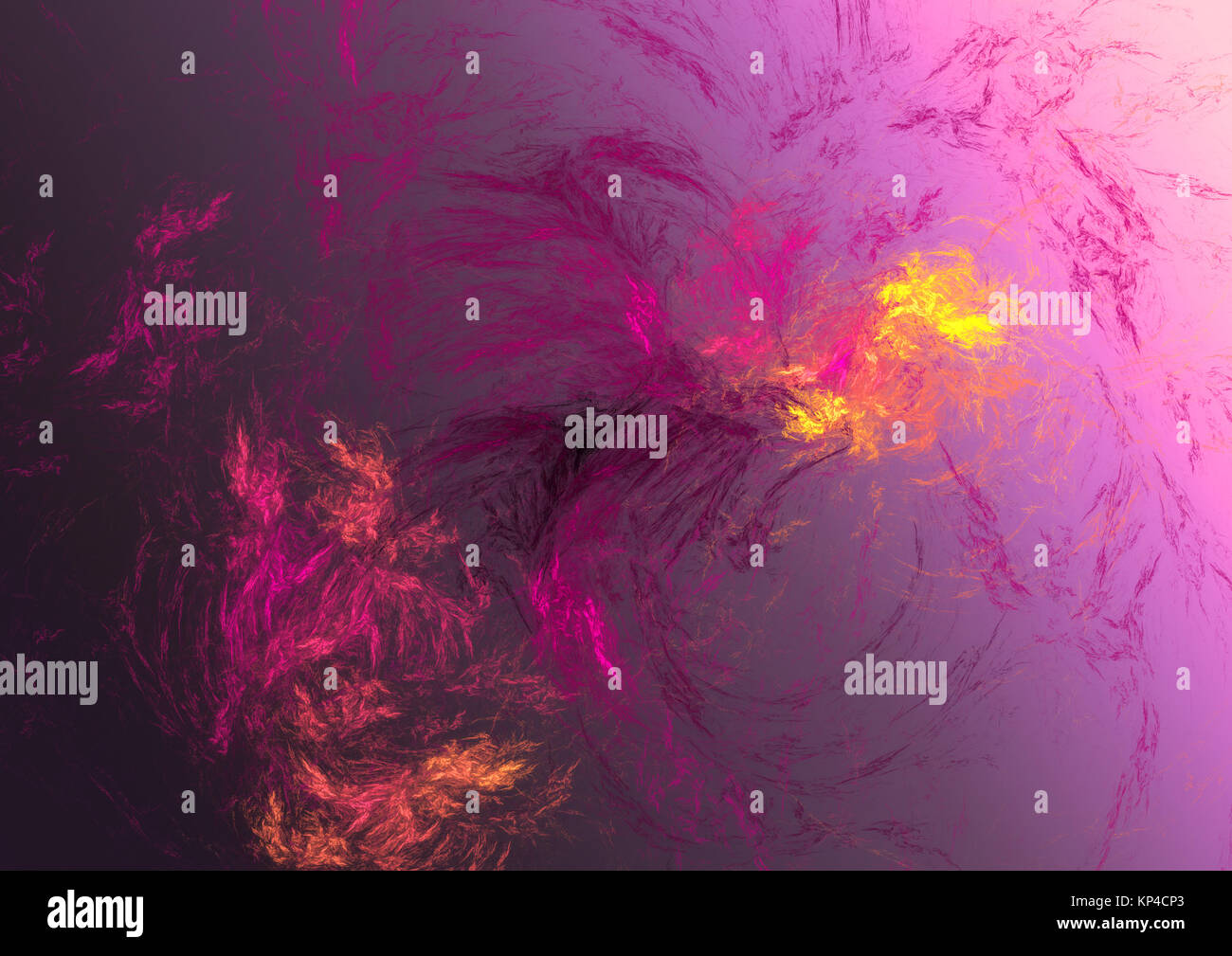 Fractale de la flamme, image générée numériquement Banque D'Images
