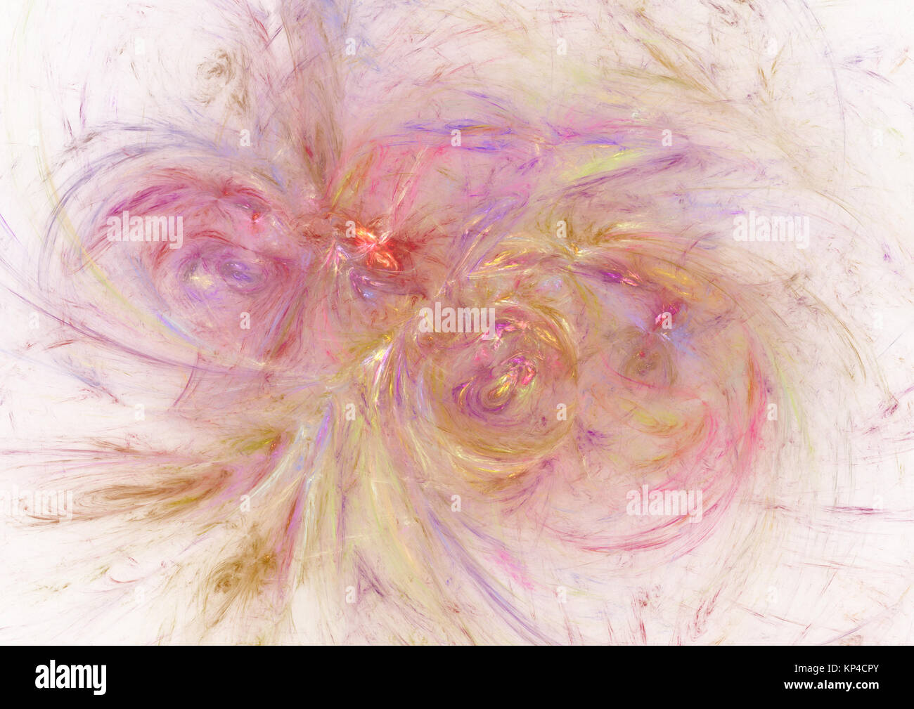 Fractale de la flamme, image générée numériquement Banque D'Images