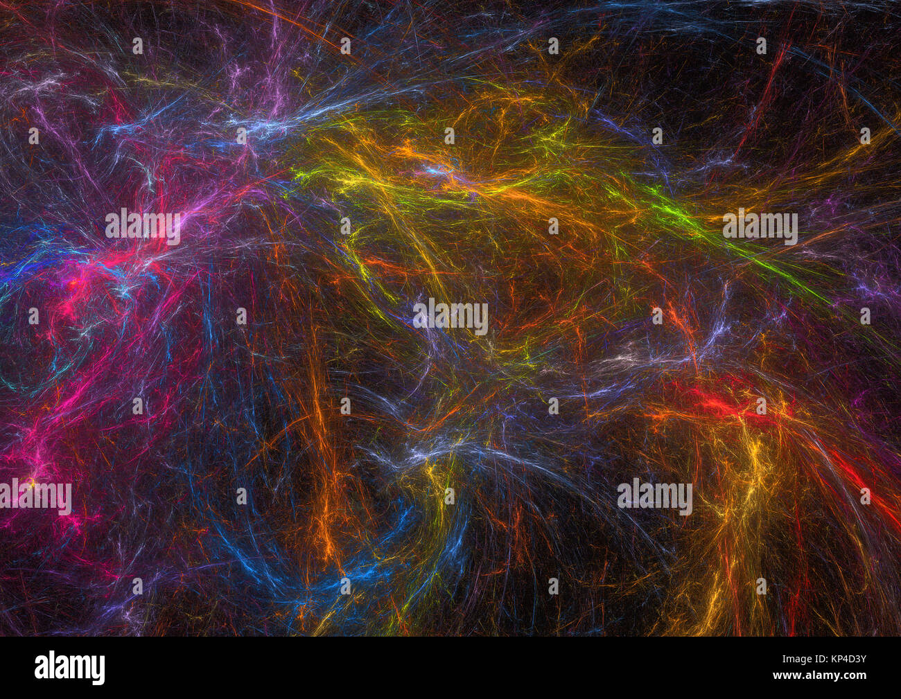 Fractale de la flamme, image générée numériquement Banque D'Images
