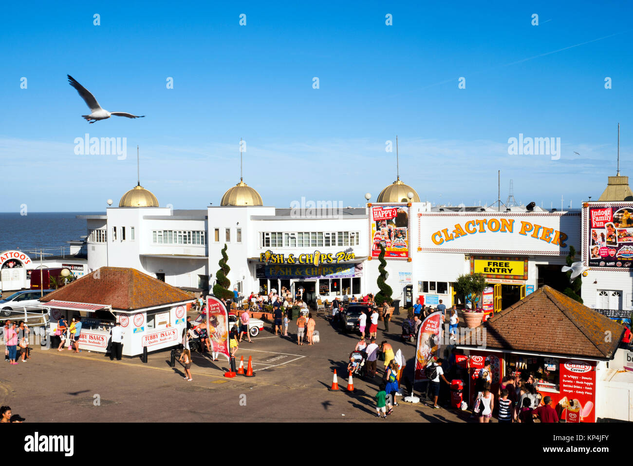 Clacton Pier à Clacton On Sea, Essex - Angleterre Banque D'Images