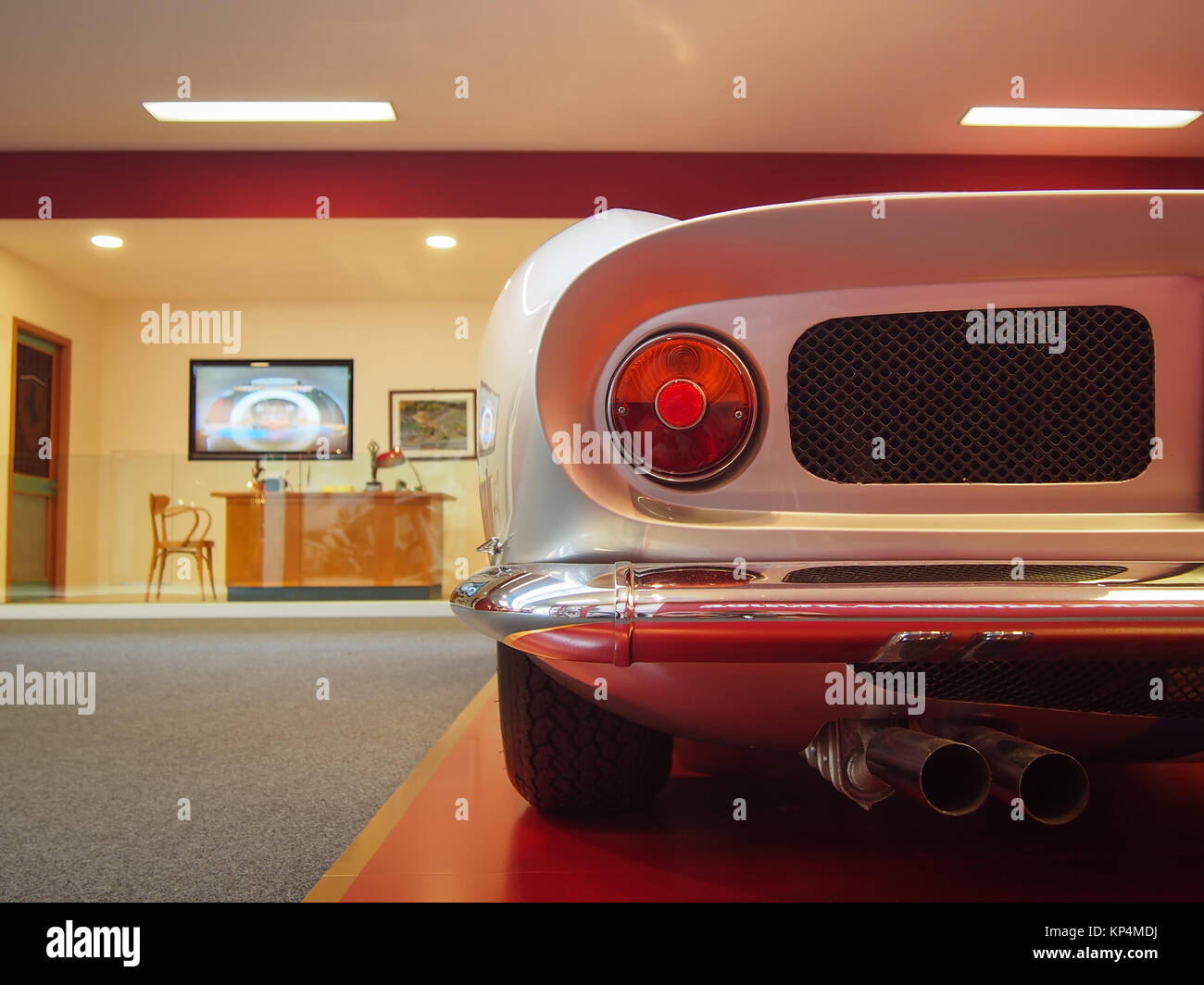 Intérieur du Musée Ferrari à Maranello, Italie Banque D'Images