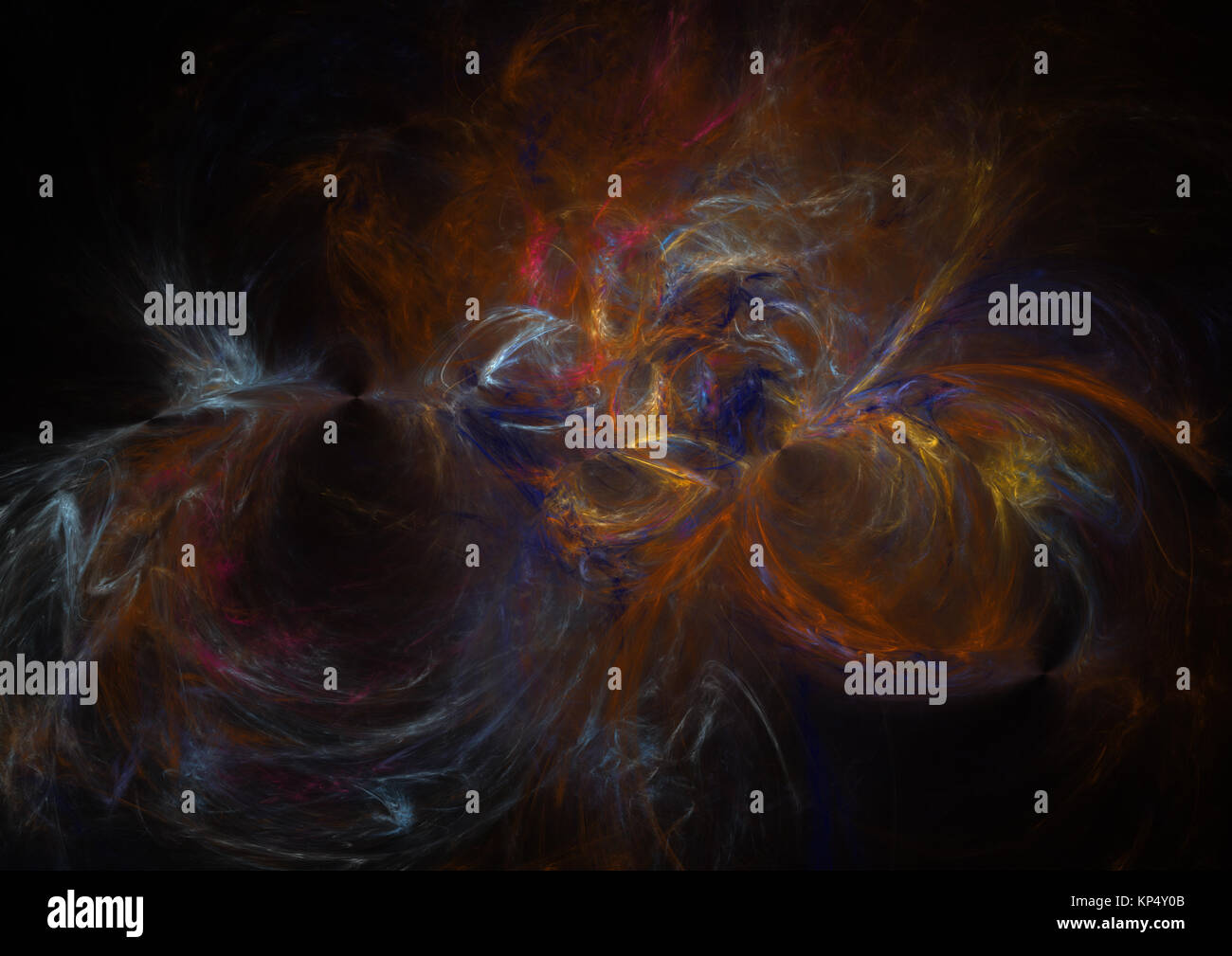 Fractale de la flamme, image générée numériquement Banque D'Images