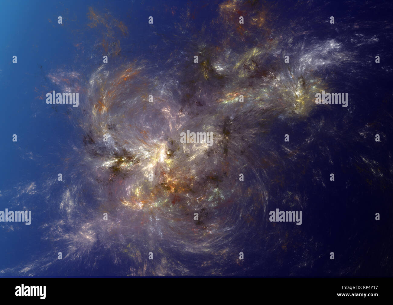 Fractale de la flamme, image générée numériquement Banque D'Images
