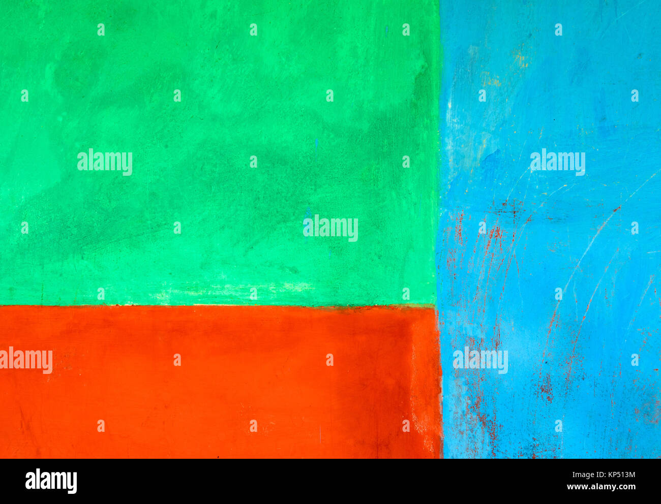 Bleu, vert et orange abstract background Banque D'Images