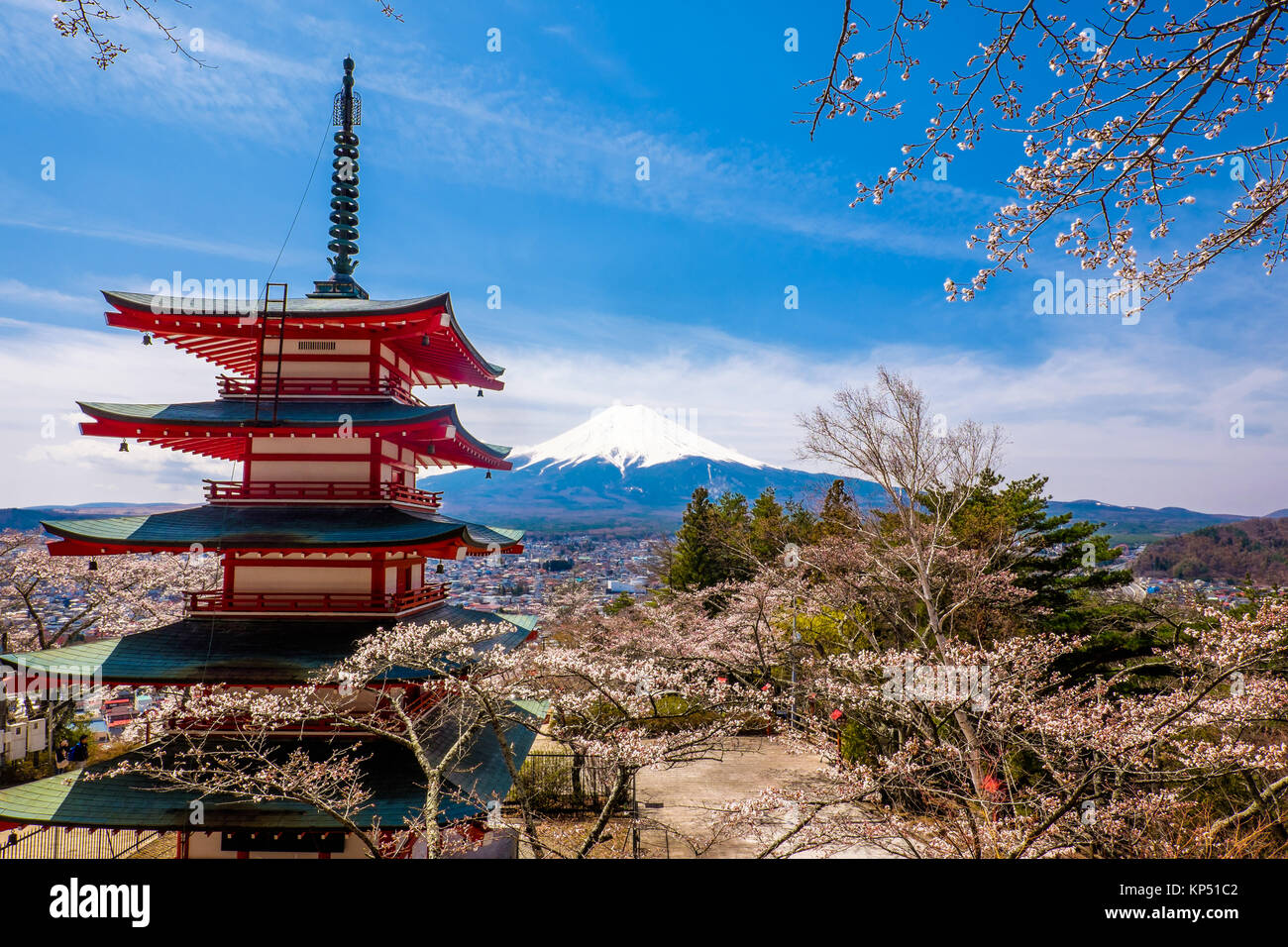 Le Mont Fuji, Japon Banque D'Images