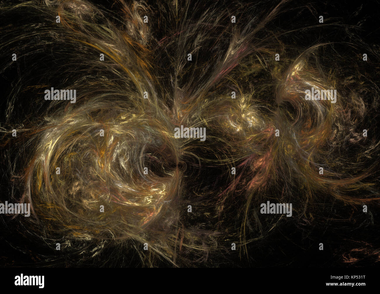 Fractale de la flamme, image générée numériquement Banque D'Images