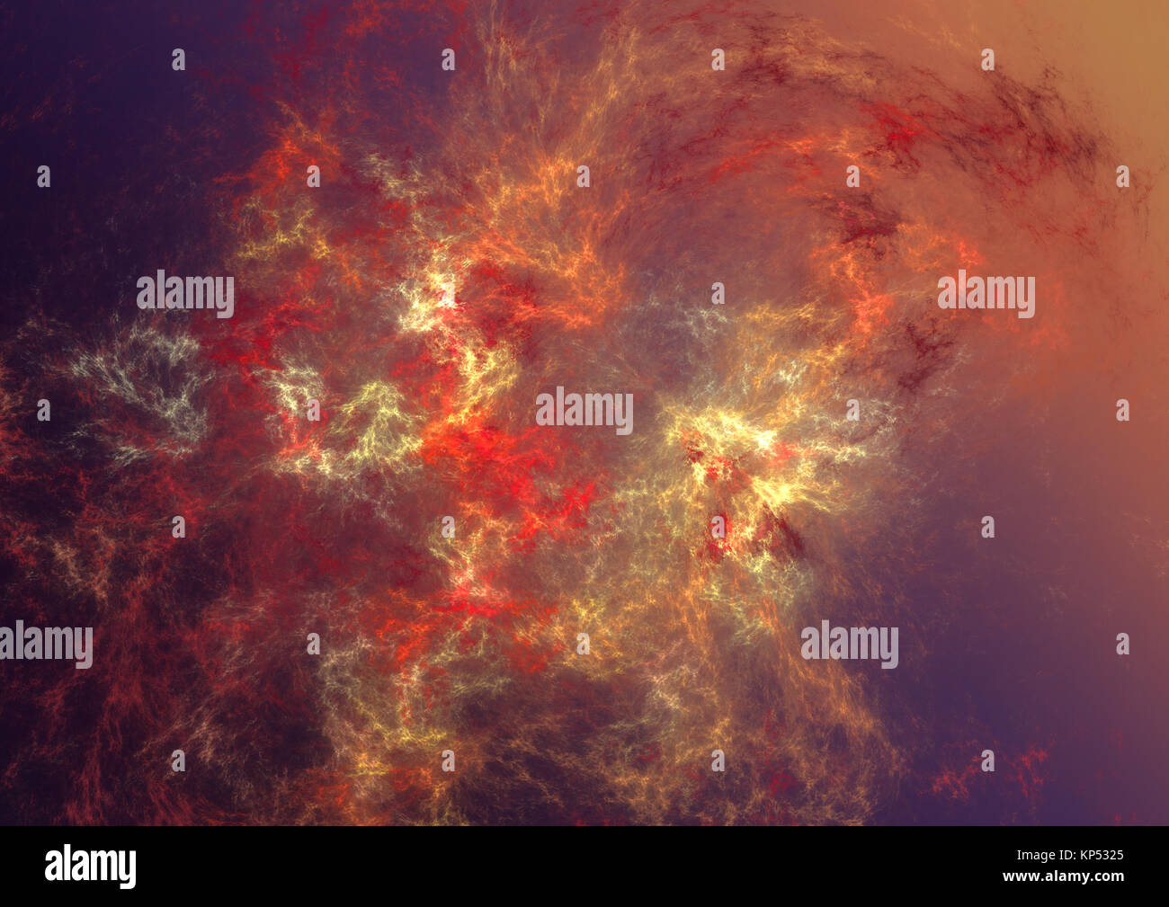 Fractale de la flamme, image générée numériquement Banque D'Images