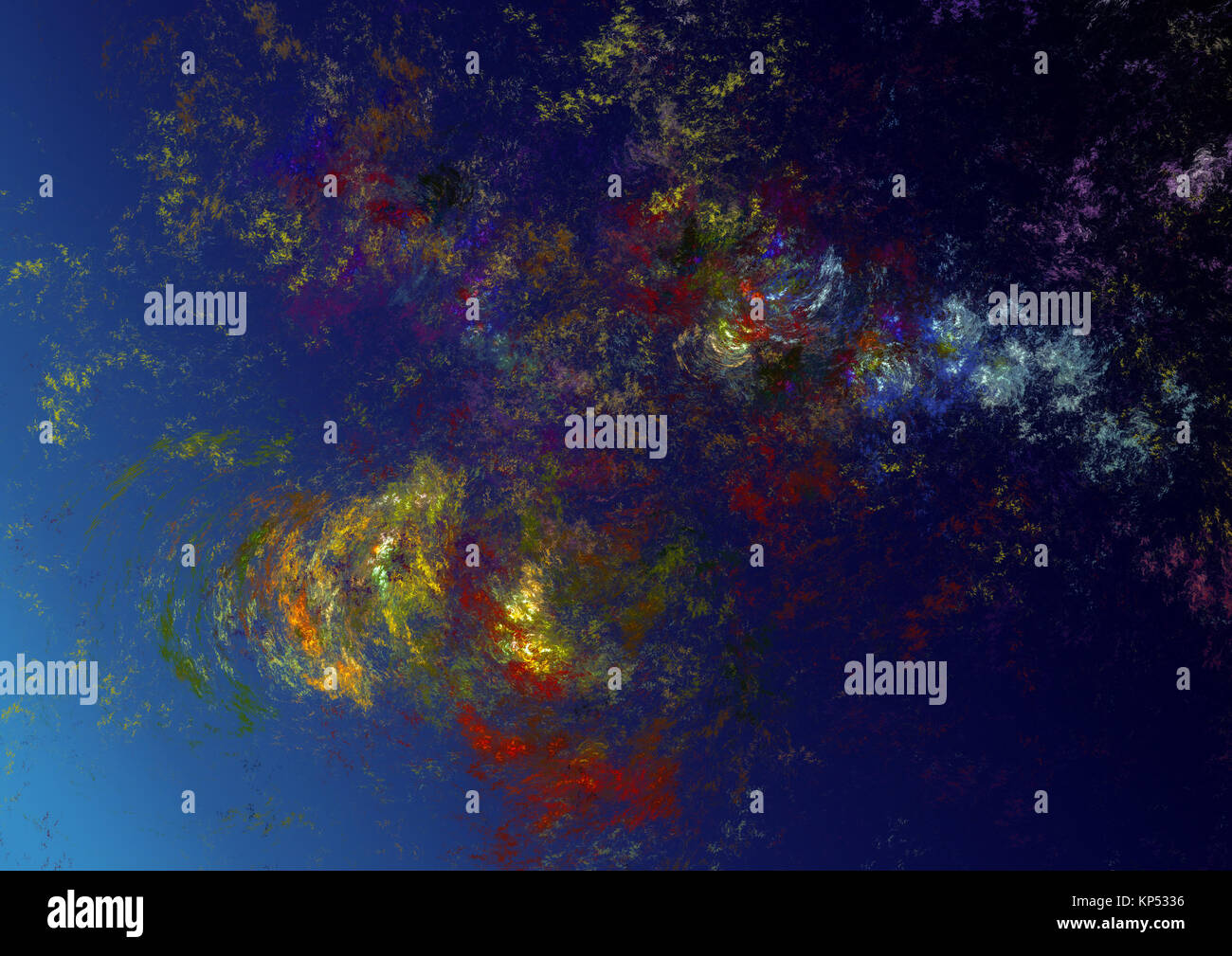 Fractale de la flamme, image générée numériquement Banque D'Images