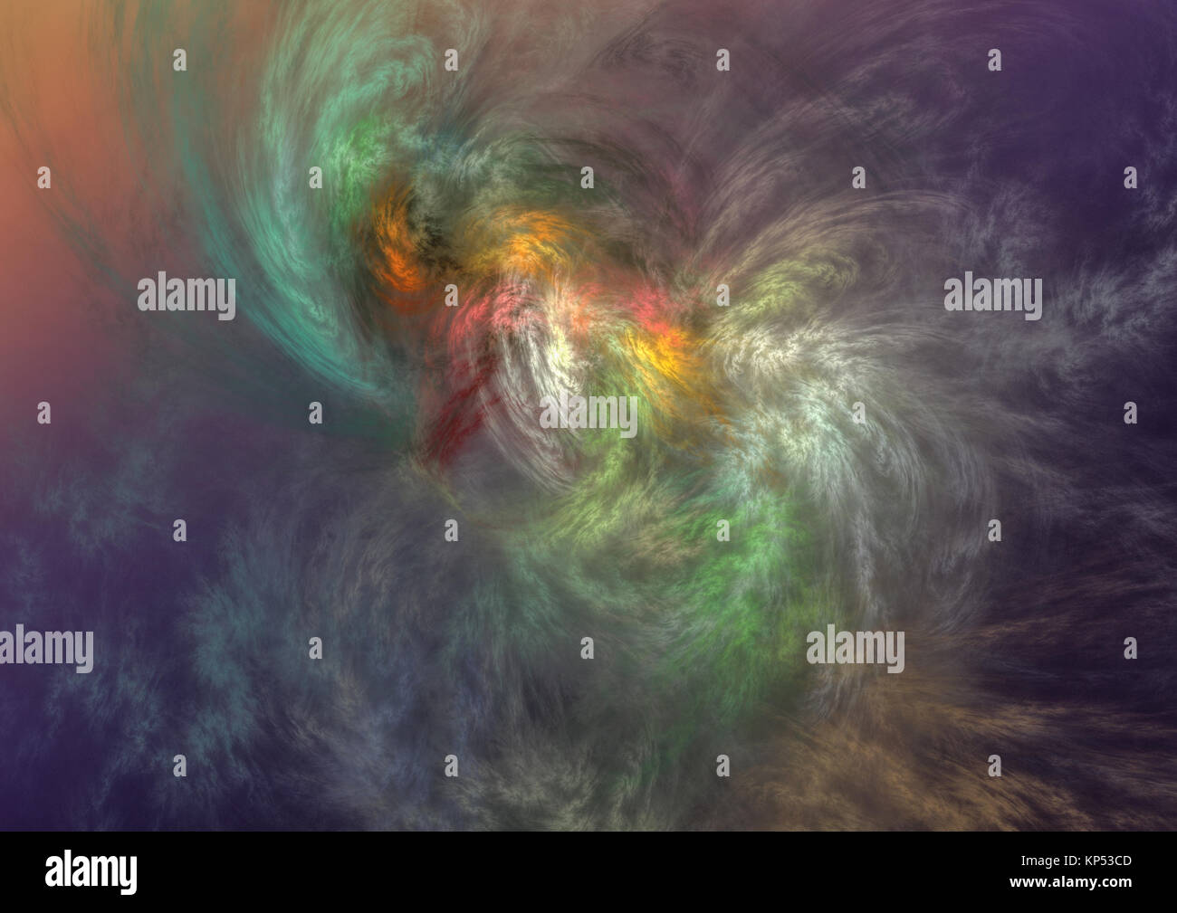 Fractale de la flamme, image générée numériquement Banque D'Images