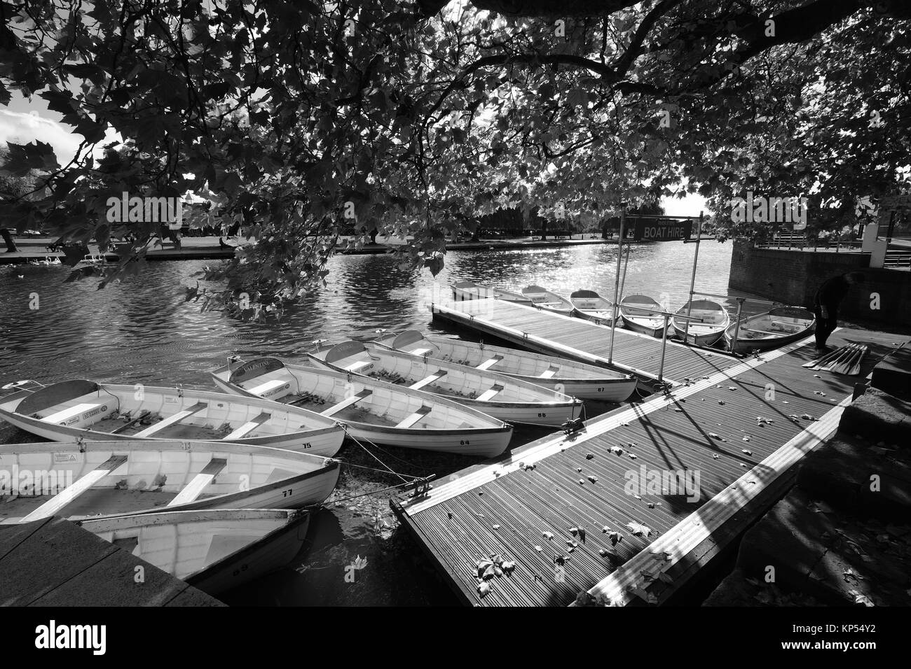 Bateaux sur la rivière Stratford Upon Avon Banque D'Images