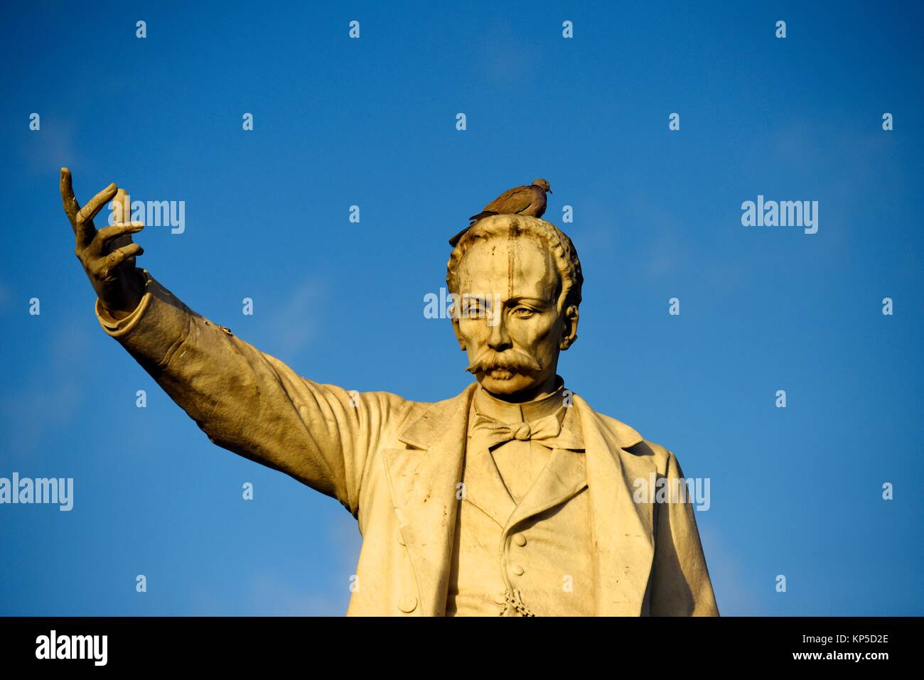 Statue de Jose Marti, Cienfuegos, Cuba. Banque D'Images