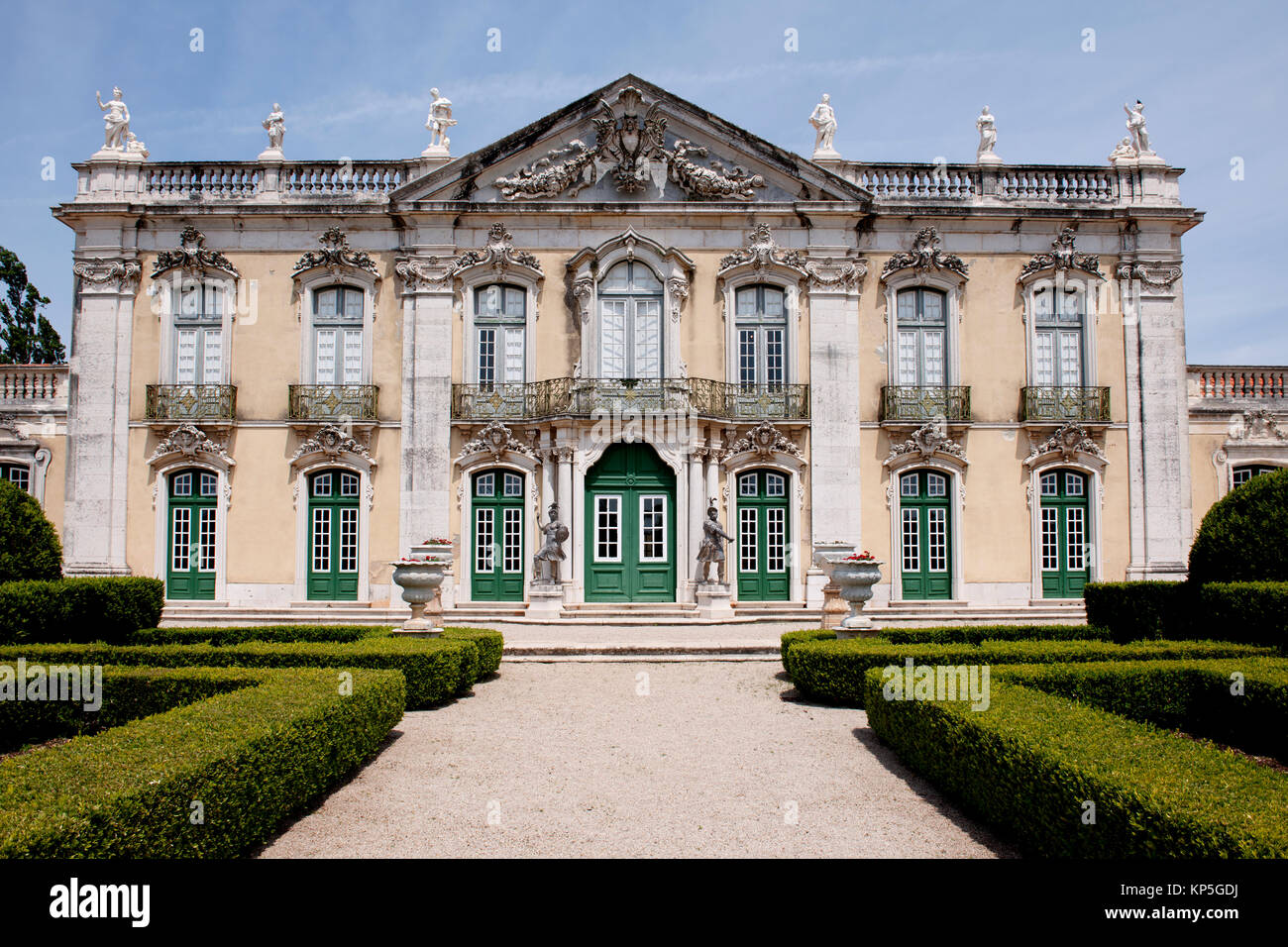 D'ÉTÉ Royal Palais de Queluz, Lisbonne, Portugal, Europe. Banque D'Images