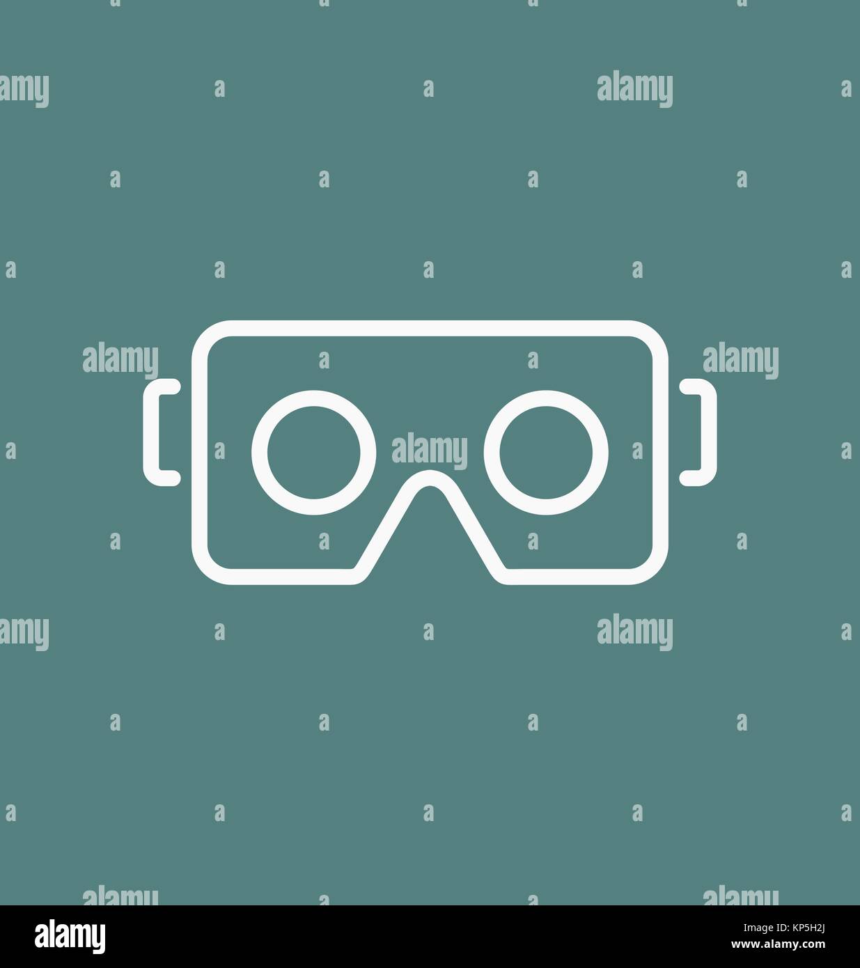 Casque lunettes / VR pour smartphone vector illustration. Illustration de Vecteur