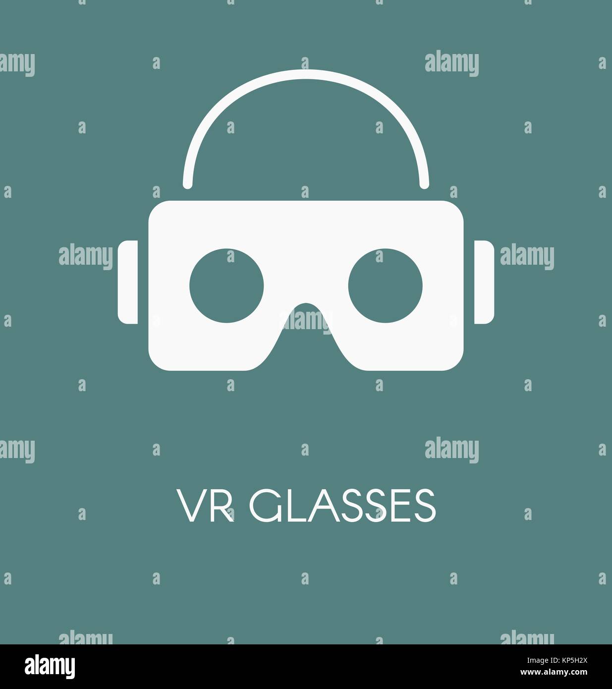 Casque lunettes / VR pour smartphone vector illustration. Illustration de Vecteur