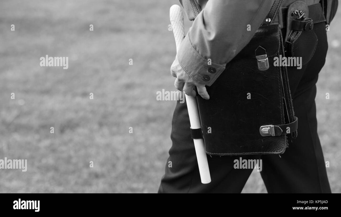 La police polonaise (ancienne police) vintage Banque D'Images