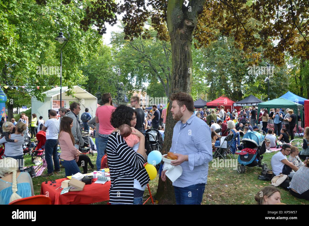 La nourriture et de la musique de l'été 2017 tottenham haringey Banque D'Images