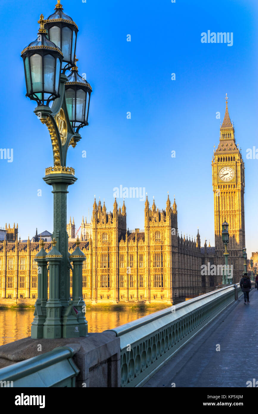 Accès aux Big Ben et les chambres du Parlement, Londres, UK Banque D'Images