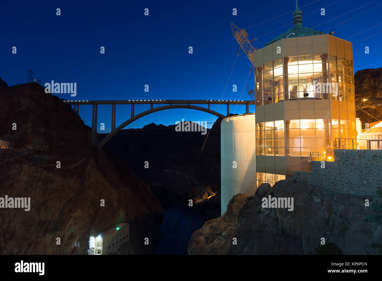 Mike O'Callaghanâ€"Pat Tillman Memorial Bridge Hoover Dam Nevada Arizona Banque D'Images