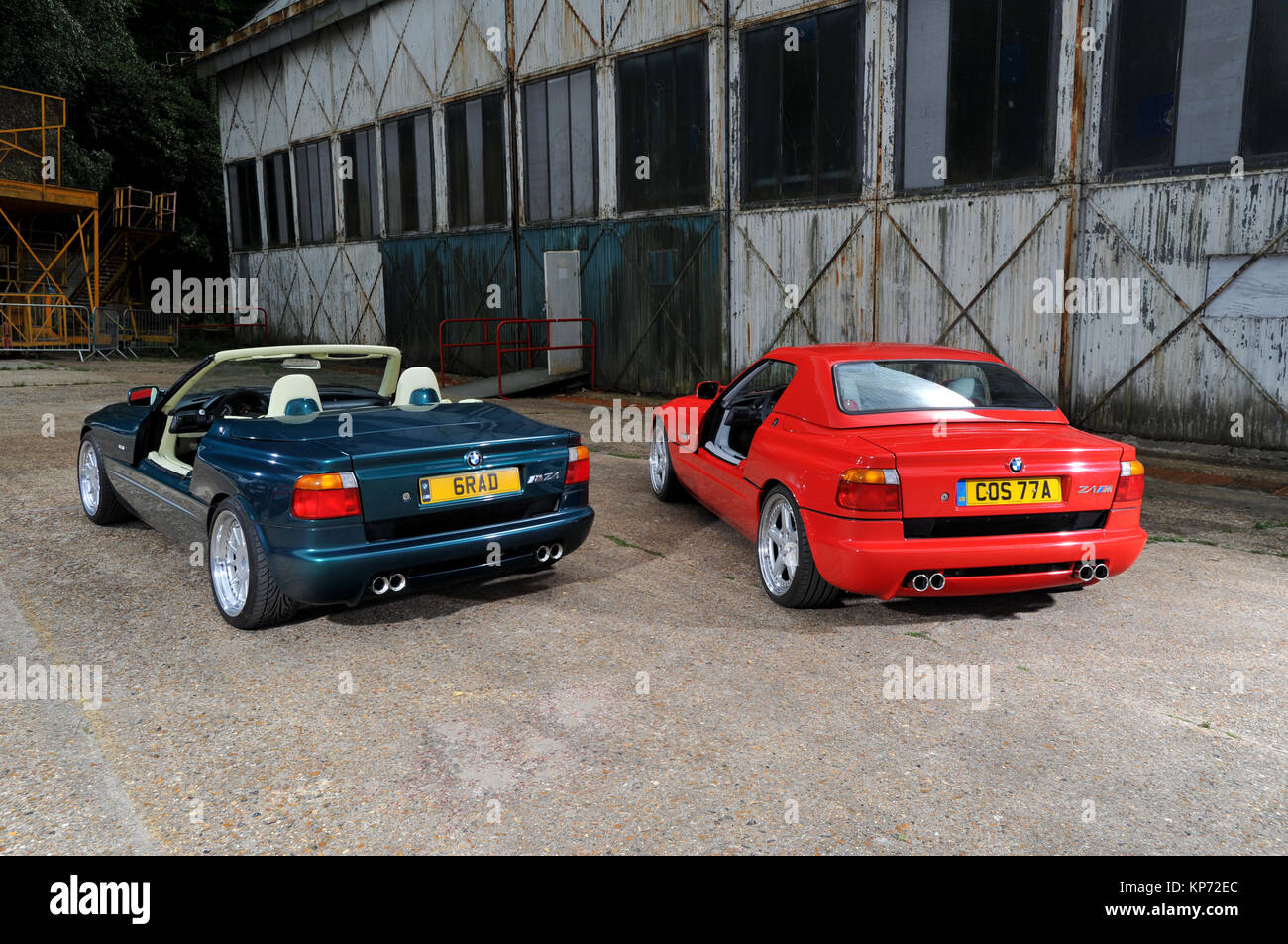 BMW Z1 (1989 - 1991) Voiture de sport allemande avec portes coulissantes verticalement Banque D'Images