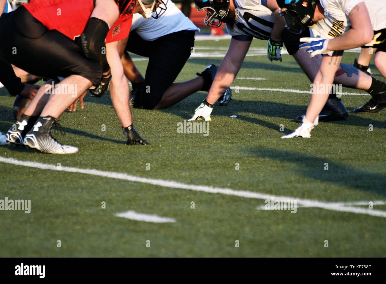 Face Off Football Banque D'Images