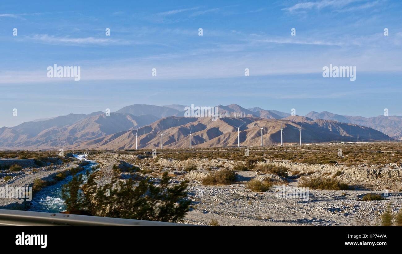 Les moulins à vent près de Palm Springs Banque D'Images