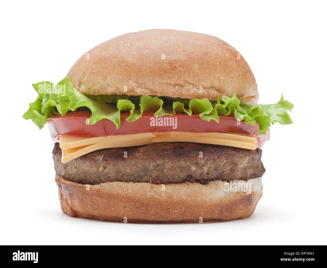 Le double cheese burger Banque D'Images