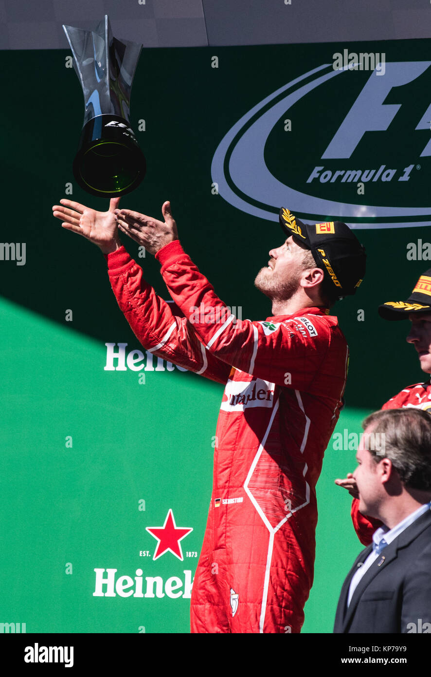 Grand Prix du Brésil de Formule 1 - Jour de la course avec : Sebastian Vettel Où : Sao Paulo, Brésil Quand : 12 novembre 2017 Crédit : Victor Eleuterio/Fotoarena/ATP/WENN Banque D'Images