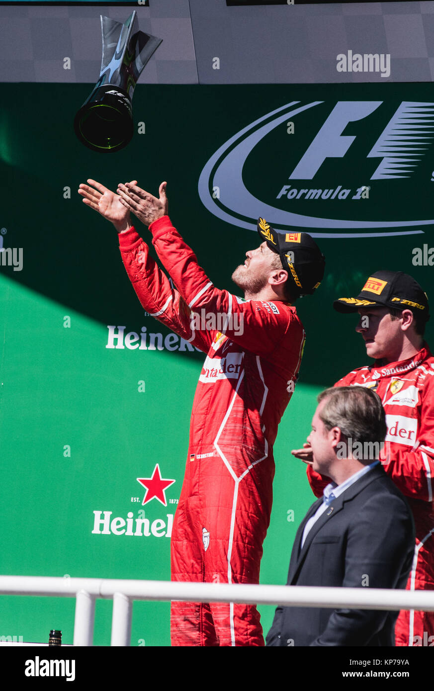 Grand Prix du Brésil de Formule 1 - Jour de la course avec : Sebastian Vettel Où : Sao Paulo, Brésil Quand : 12 novembre 2017 Crédit : Victor Eleuterio/Fotoarena/ATP/WENN Banque D'Images
