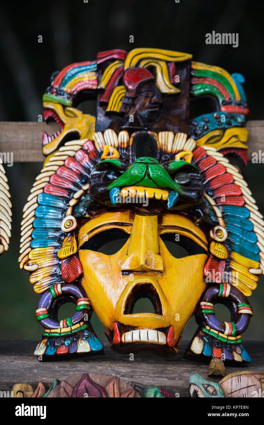 Masque Maya du Mexique, de l'artisanat Photo Stock - Alamy