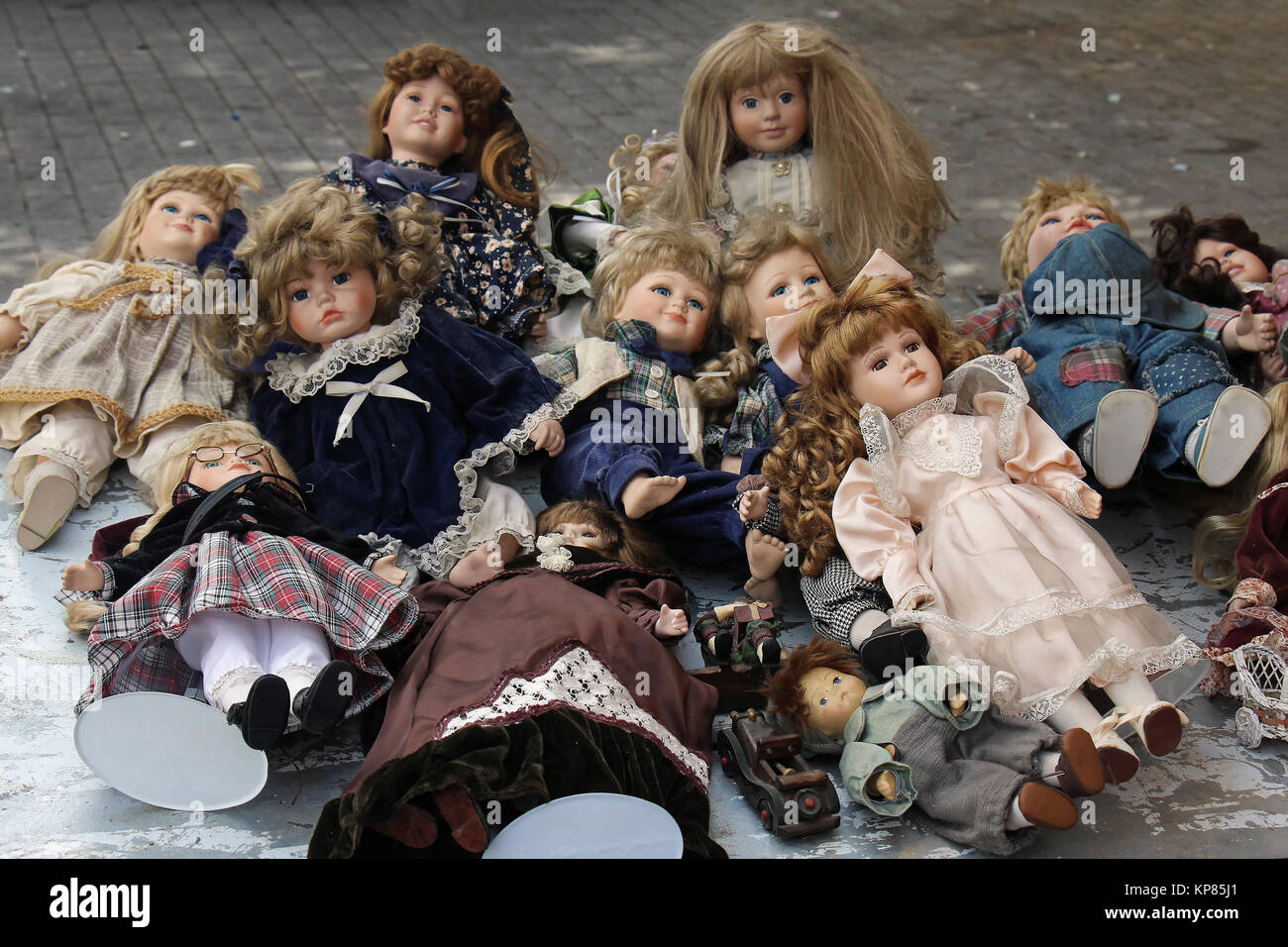 Victorian baby dolls Banque D'Images
