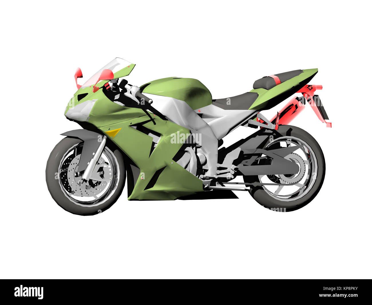 Moto Kawasaki gratuitement Banque D'Images