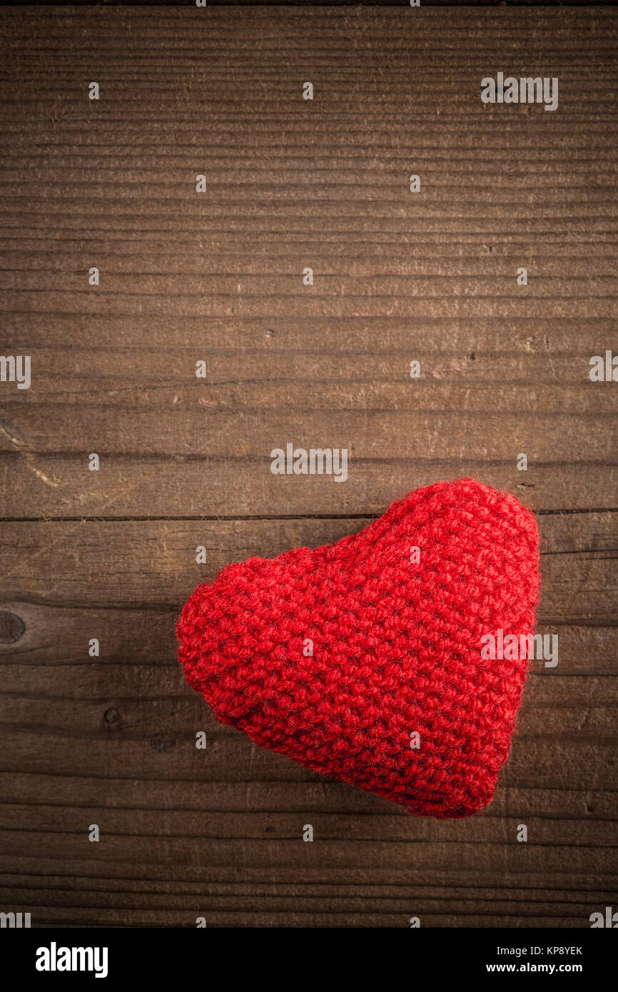 Coeur de tricot Banque D'Images