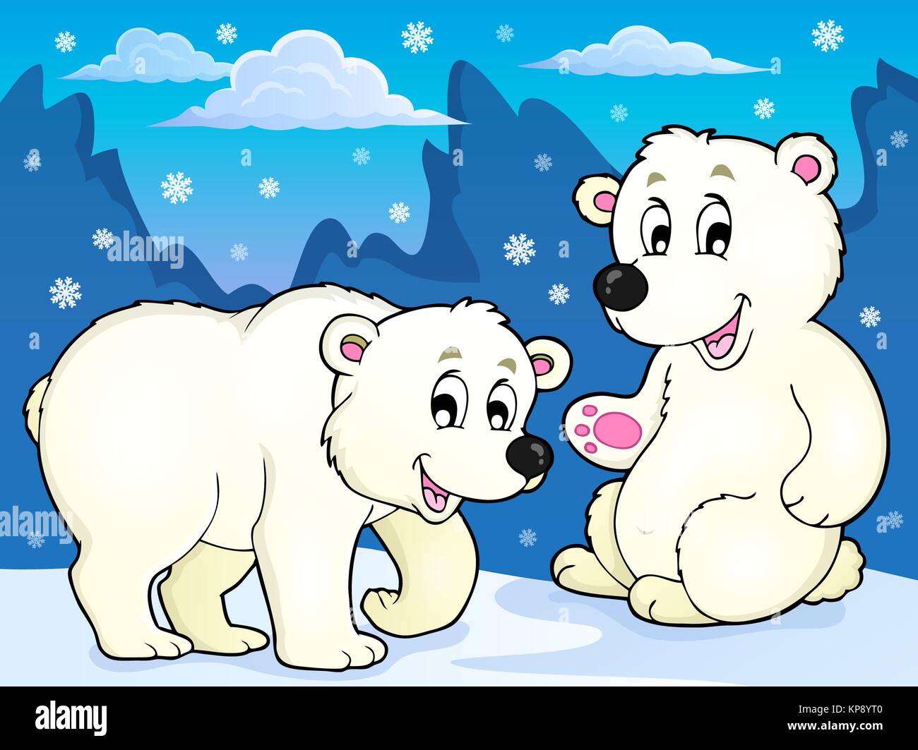 Les ours blancs de l'image thème 1 Banque D'Images