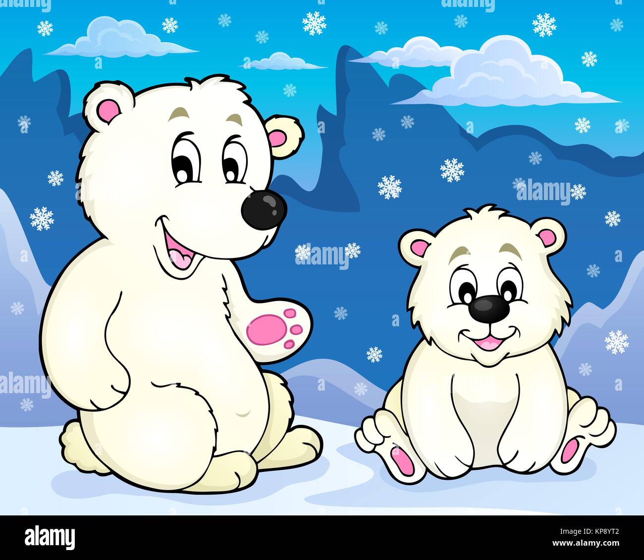 Les ours blancs de l'image thème 2 Banque D'Images