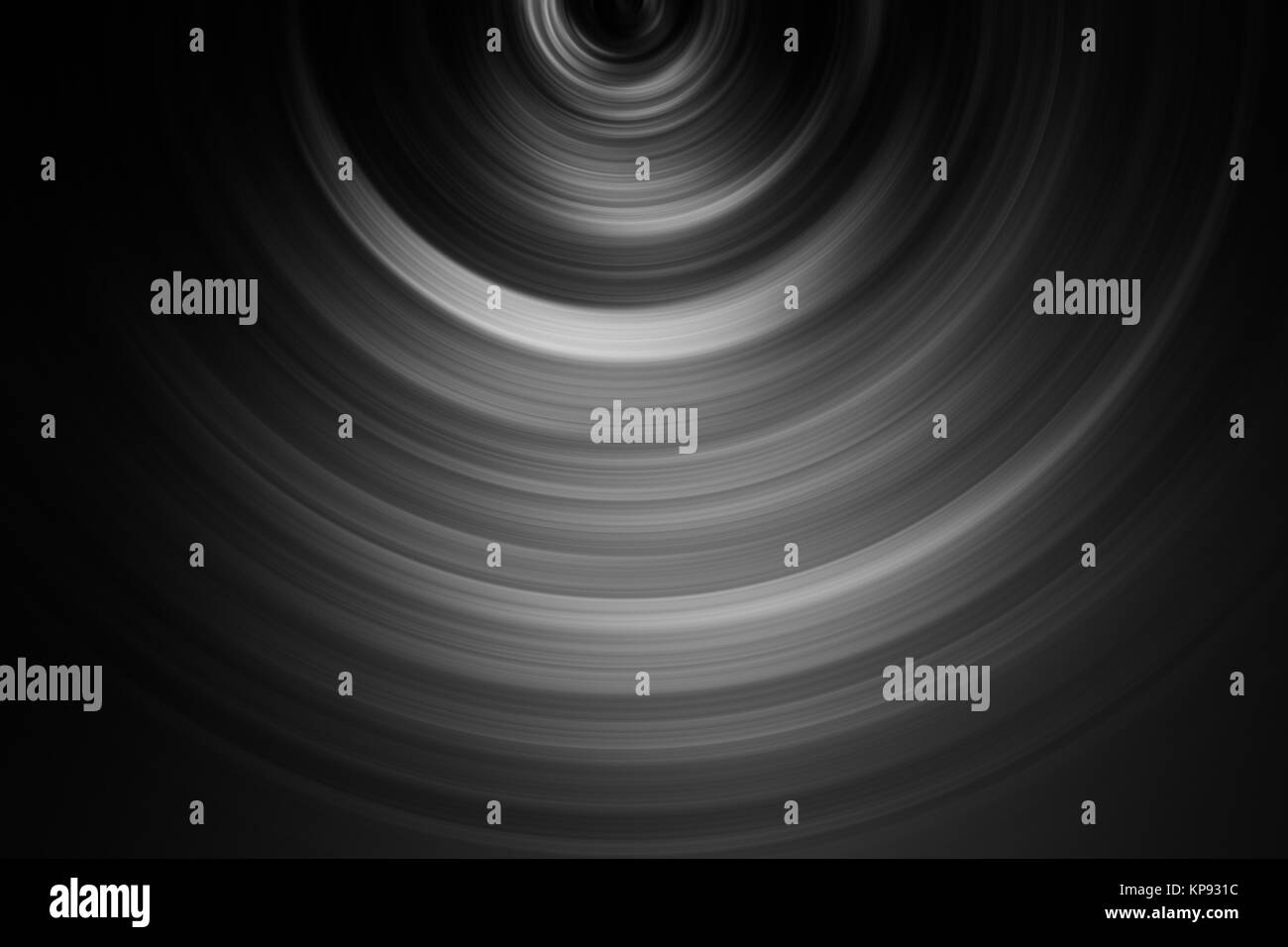 Flou de mouvement des roues à disque haute vitesse de laminage circulaire spining noir et blanc Banque D'Images