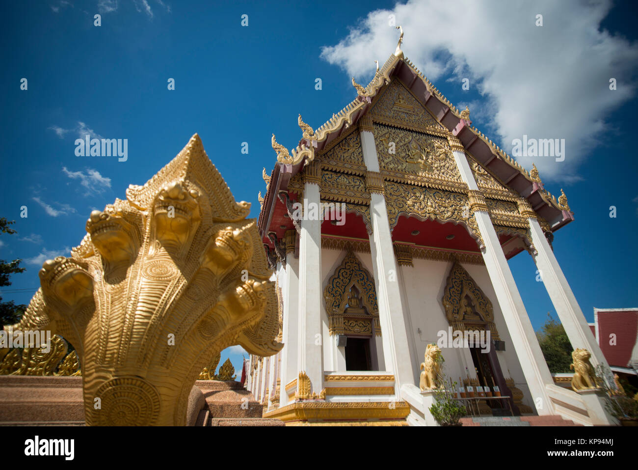 Le Wat Burapharam Temple dans la ville de Surin en Isan en Thaïlande. Banque D'Images