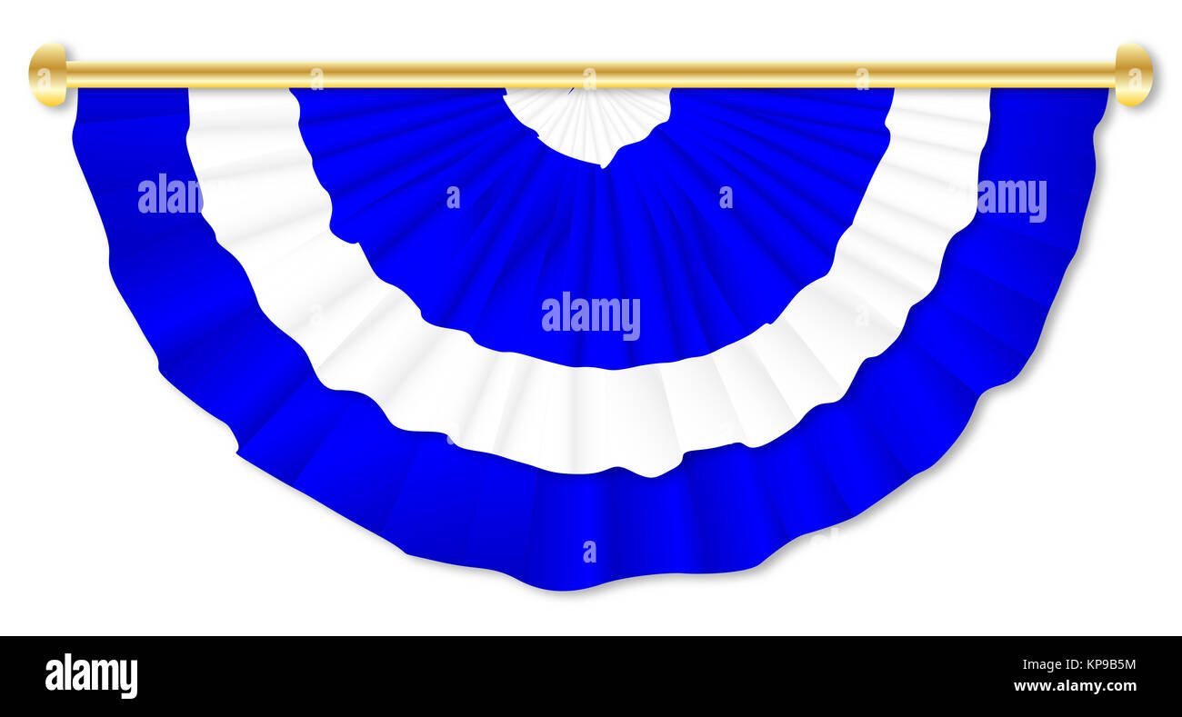 Bleu et blanc écossais Bunting Banque D'Images