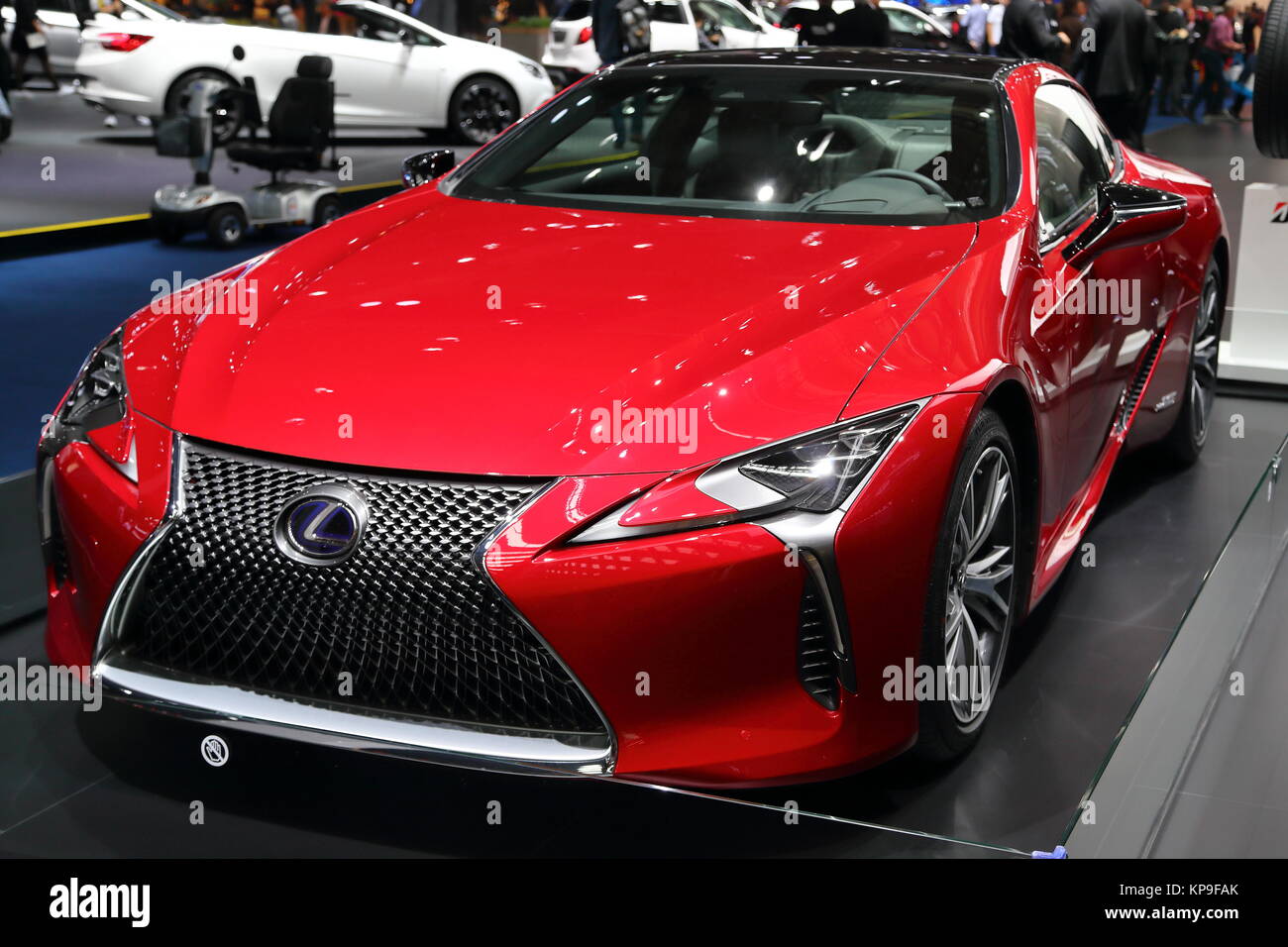 La nouvelle Lexus LC500h hybride de voiture de sport au Frankfurt International Motor Show 2017, Allemagne Banque D'Images