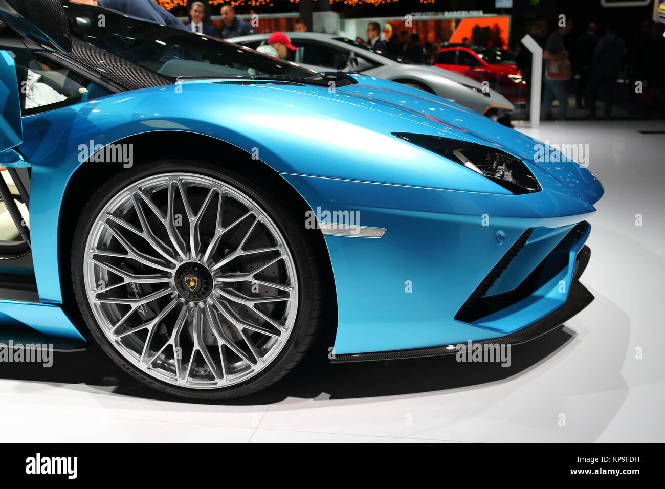 Lamborghini Aventador au Frankfurt International Motor Show 2017, Allemagne Banque D'Images