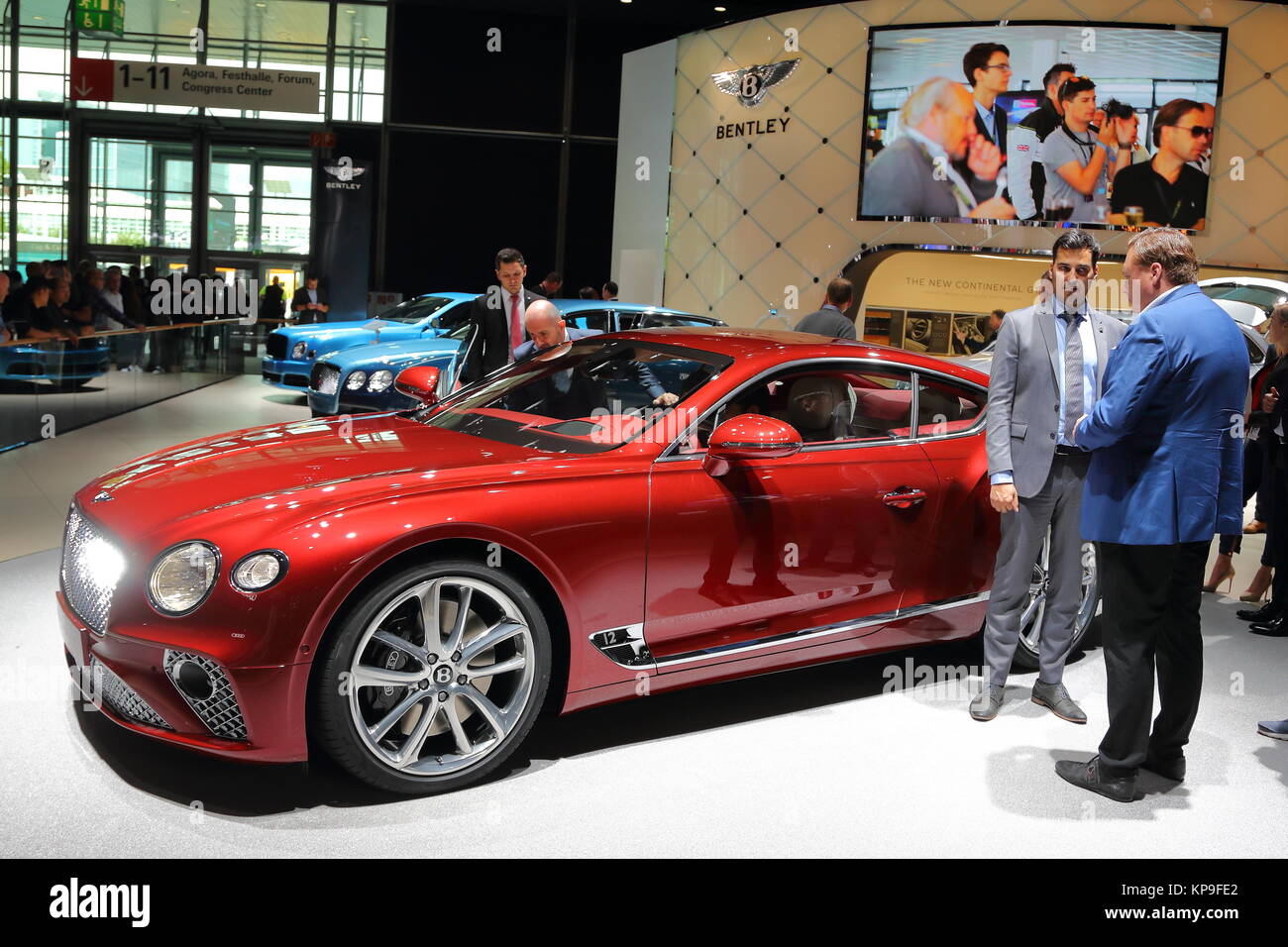 Bentley a montré sa gamme au Frankfurt International Motor Show 2017, Allemagne Banque D'Images